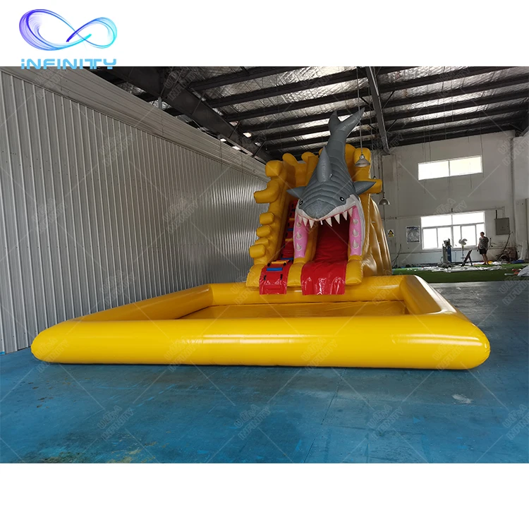 Shark Inflatable Pool Slide Giant Water Slide Inflatable Inflatable Water Slide