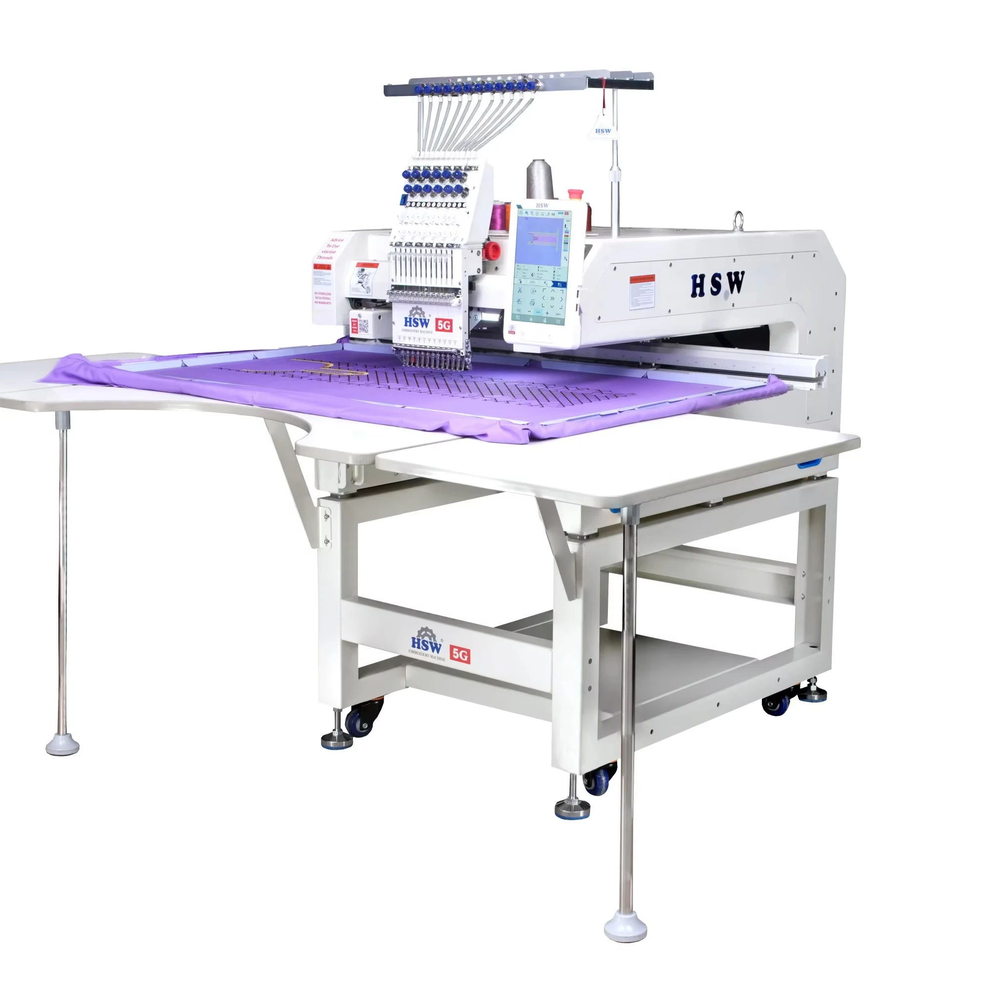 Автоматическая вышивальная машина с одной головкой 12 игл 28x48 дюймов