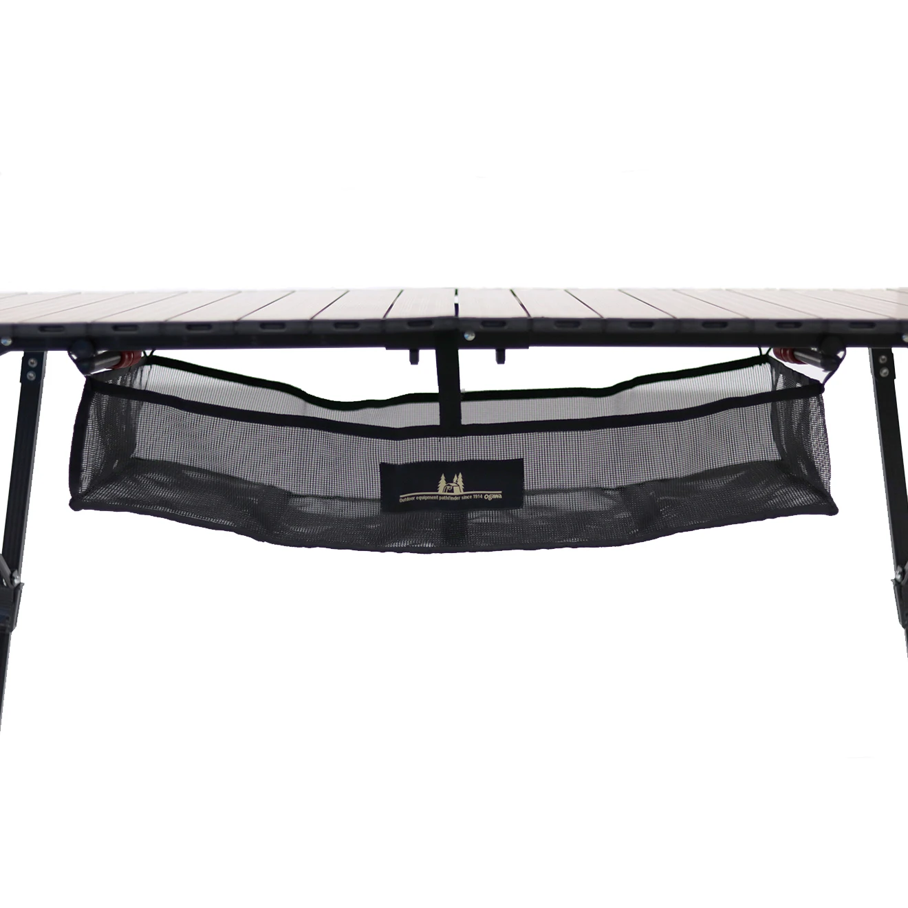 Simple Modern Black Roll Folding Portable Rolling Camping Table with Legs