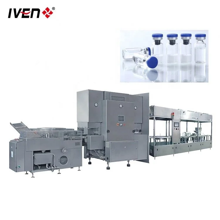 Automatic GMP Antibiotic Vial Powder Filling Machine Vial Powder Filling Stoppering Capping and Packing Production Line