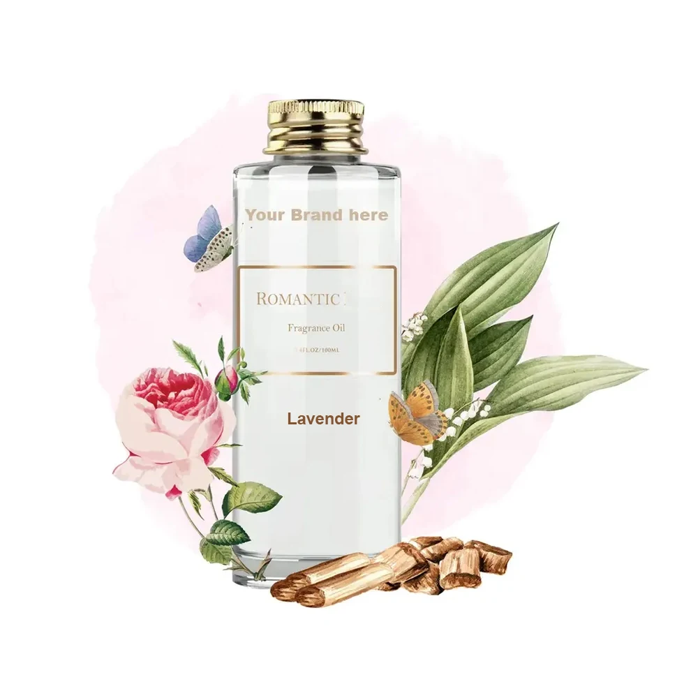 Private Label Reed Diffuser Oil Lavender Refill Long-Lasting Aroma Made in USA Small Batch Production