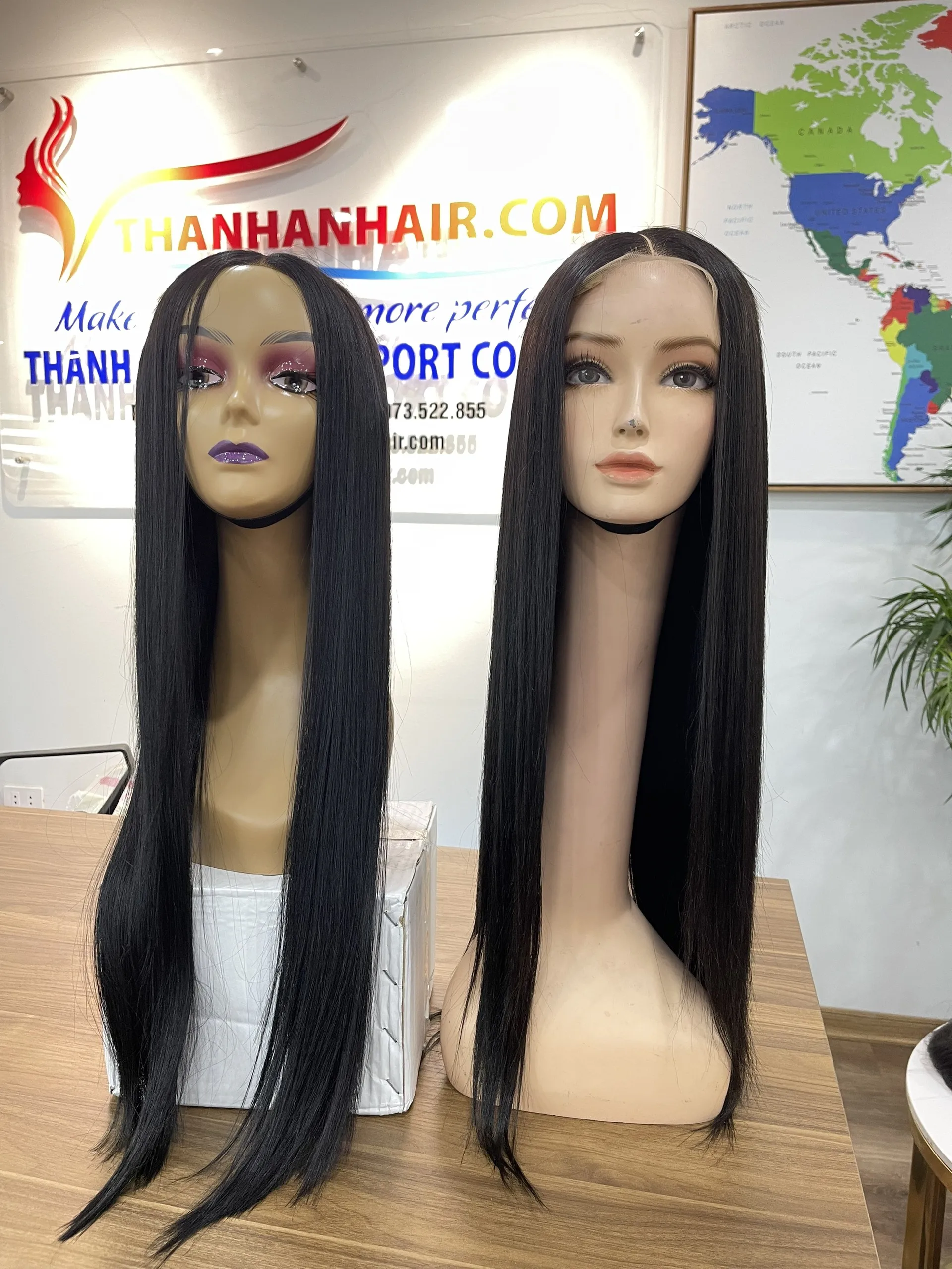 Super Double Drawn Human Hair Extensions Bob Wigs 200% Density Lace Closure Human Wig Bone Straight Wigs For Black Women
