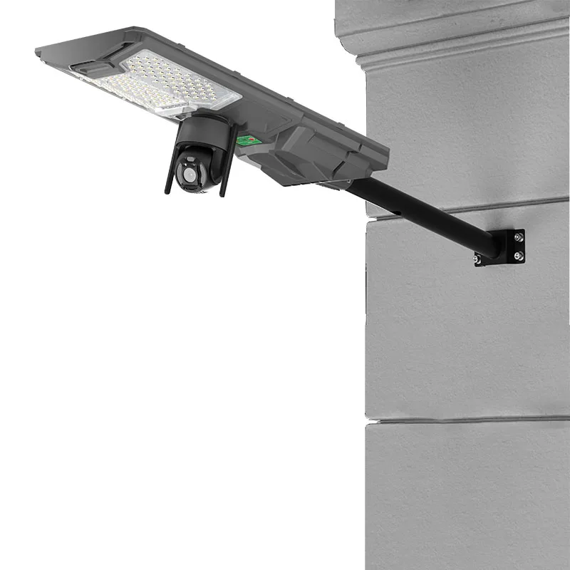 Public Induction IP65 300W 500W Solar Street Light CCTV Camera 4G WIFI Wireless Solar Street Light LED PTZ Camera