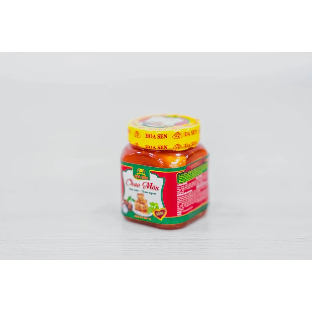 Seasonings Vietnam Fried 170g Tuong Viet Hoa Sen OEM Soybeans Condiments fermented Tofu Puffs Super Rich bean curd glass jar