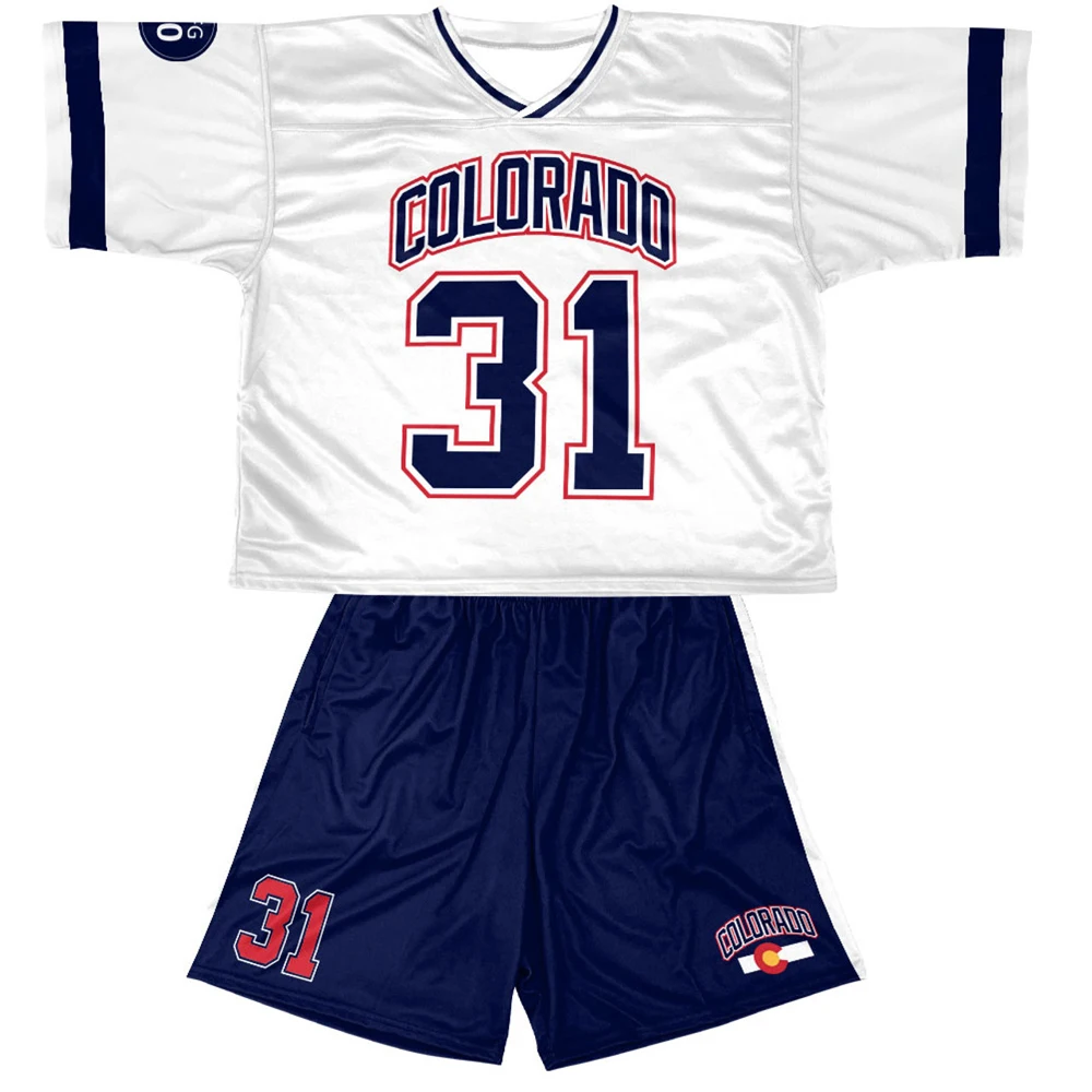 Digital Printing Custom Made Design Lacrosse Team Jersey Sportswear Sublimated Lacrosse Uniforms