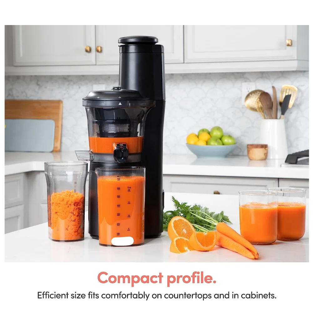 WHOLESALE Slow Juicer Slow Juicer Machine Easy To Clean Press Juicer With Brush 150 Watts Charcoal Black