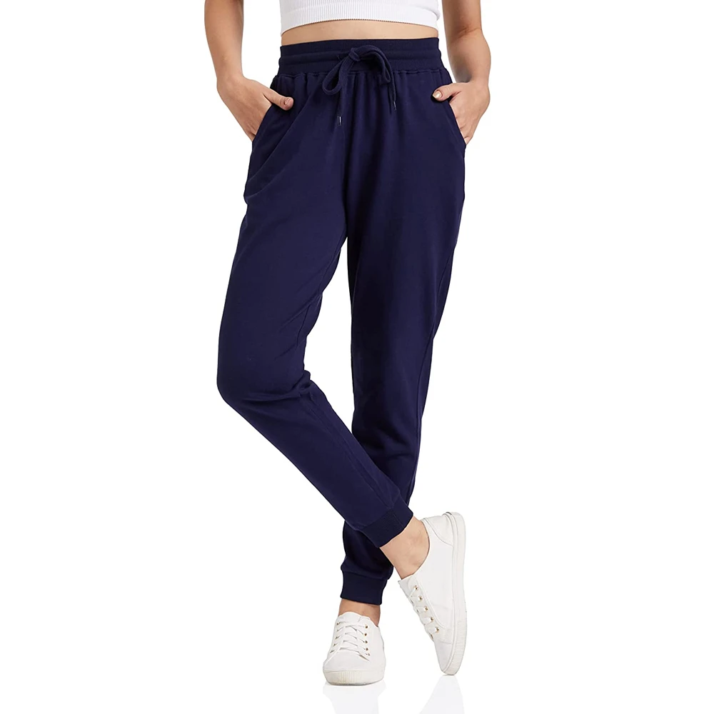 Outdoor Clothes New Design Casual Jogging Pants For Women High Waist Plain Colors Trendy Women Trousers OEM BY SAPPARELS