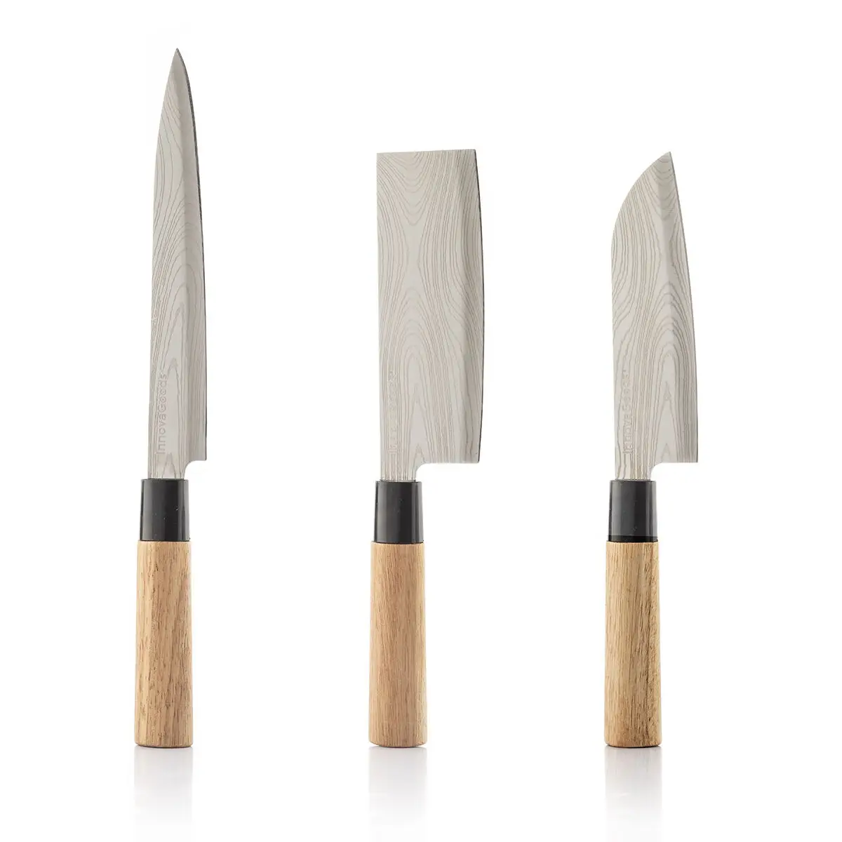 Set of Knives with Professional Carry Case Damas Q InnovaGoods | Kitchen Knives Set Chef Slicing Santoku Tool Japanese Stainless