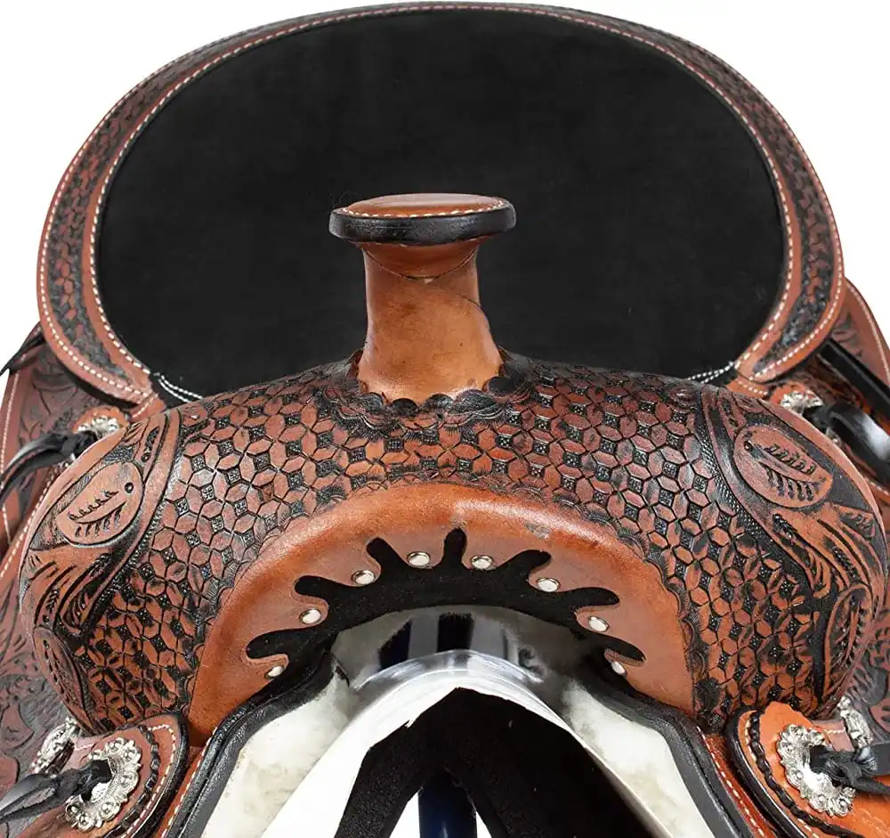 Высококачественное Конное седло английского типа из натуральной кожи Западное с переносными аксессуарами Настраиваемые