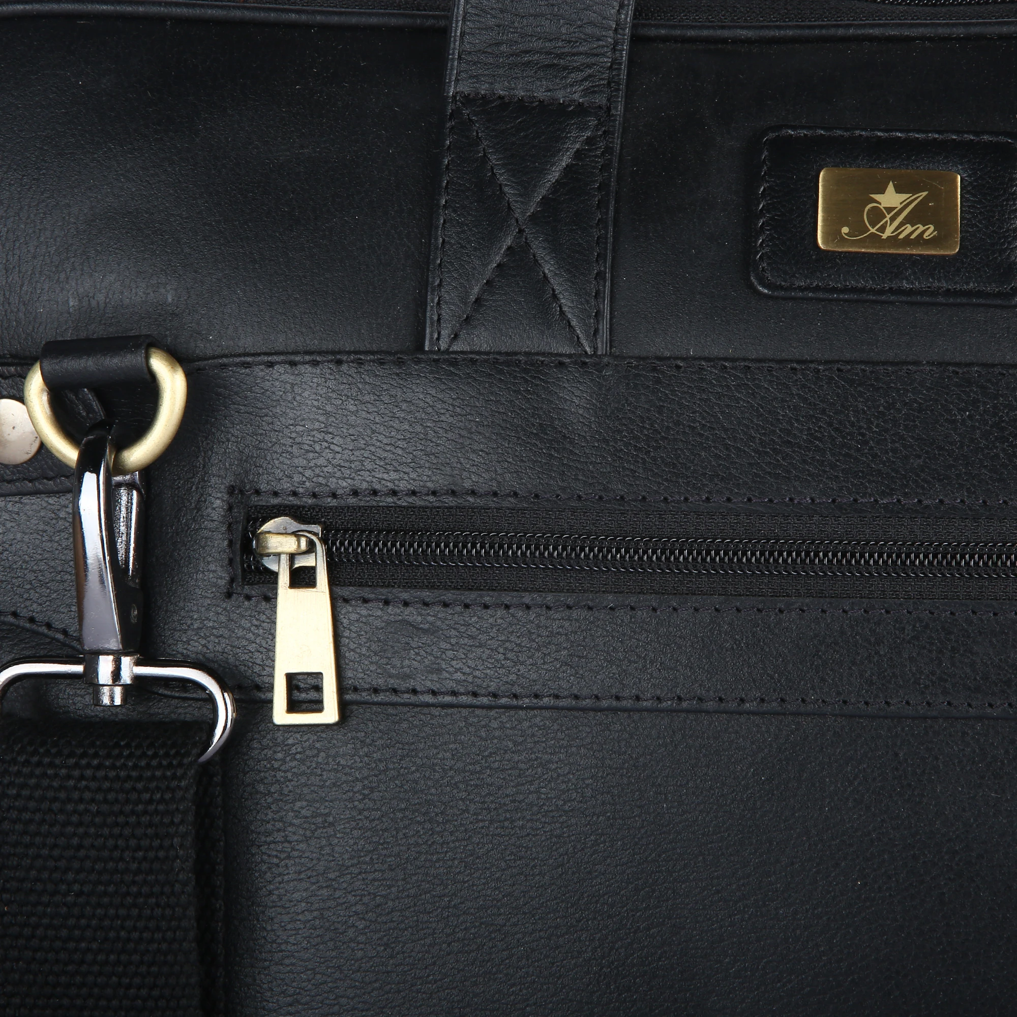 Best Selling Hand Made Leather Black Laptop And Notebook Bag Unisex Briefcase Business Handbags At Wholesale Manufacture
