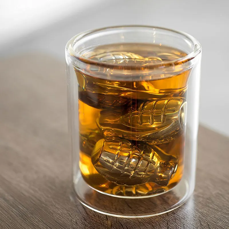 Grenade Shaped USA Perfect America Europe Cooler Whiskey Stone Stainless Steel Ice Cube