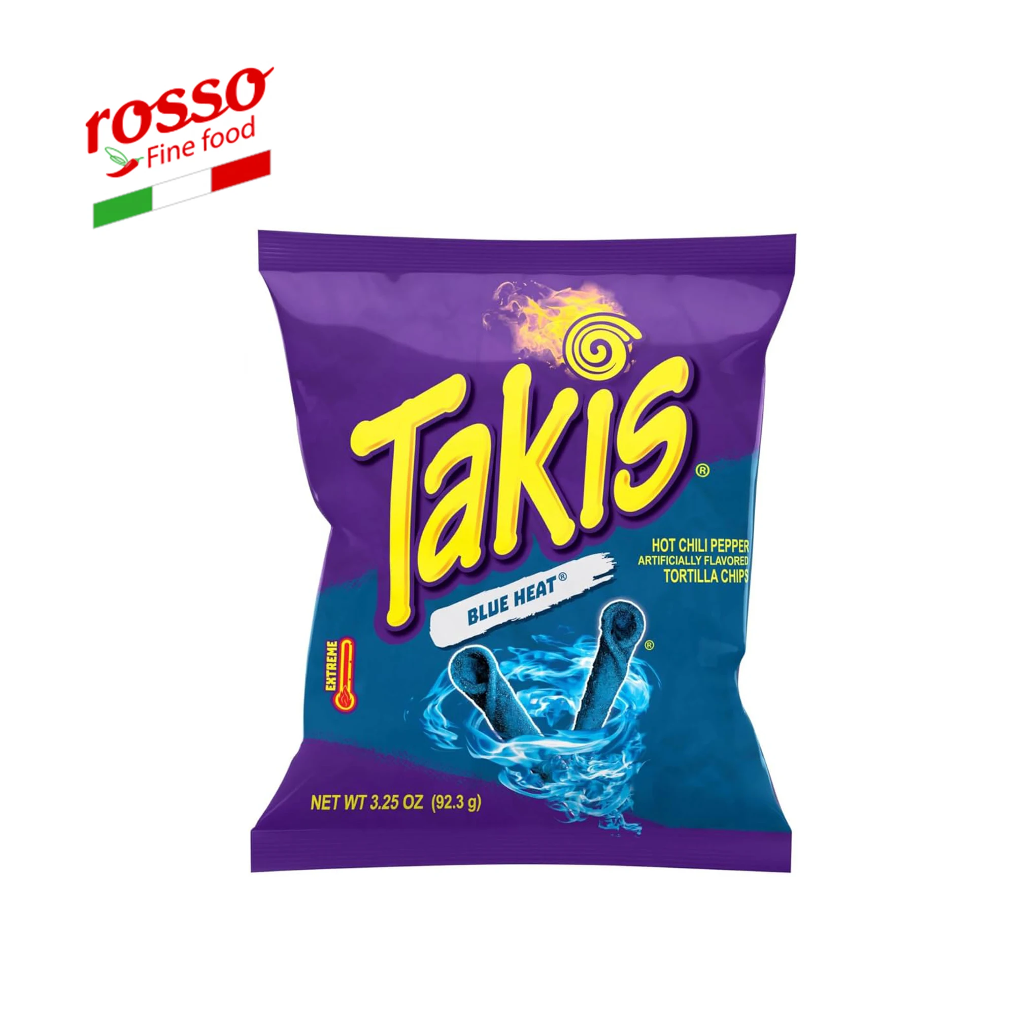 Оптовая цена Takis синие термообжаренные чипсы тортильи, острый перец чили искусственно Ароматизированный
