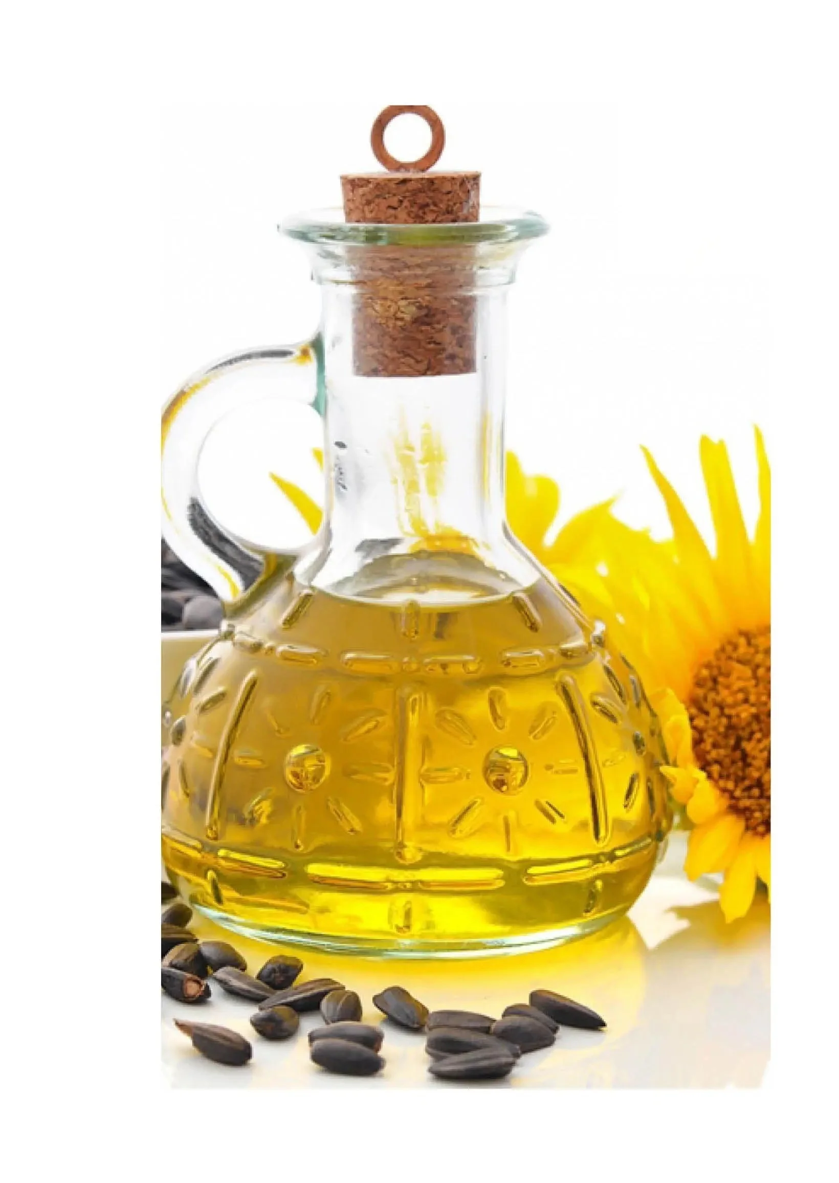 Crude and refined sunflower oil