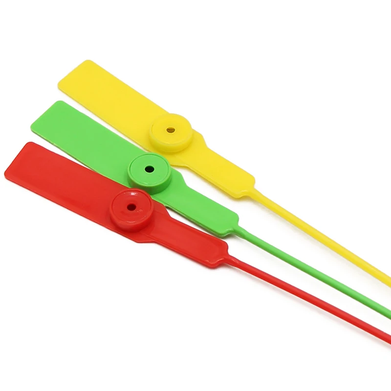 PN-PS2102 300mm Logistics Tracing Safety Adjustable Length Barcode Cargo Plastic Seal For Size