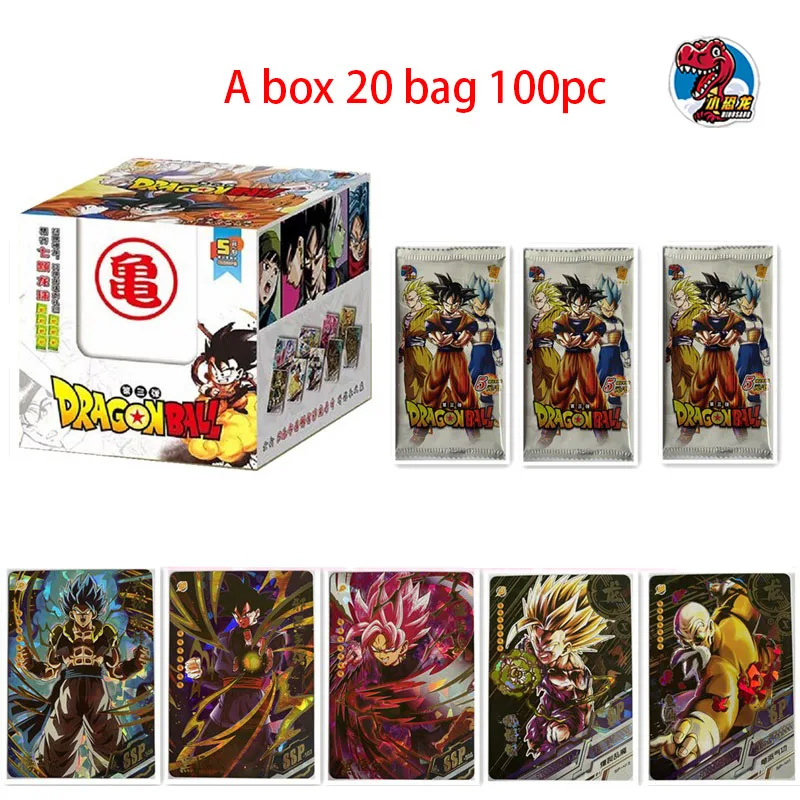 Dragon Ball Card Anime Figures Character Super Saiyan Son Goku  Battle Flash Card Game Collection Card