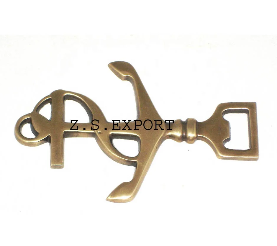 Best Quality Modern design Brass Key Style Opener wholesale Brass wine bottle Opener unique bar accessories