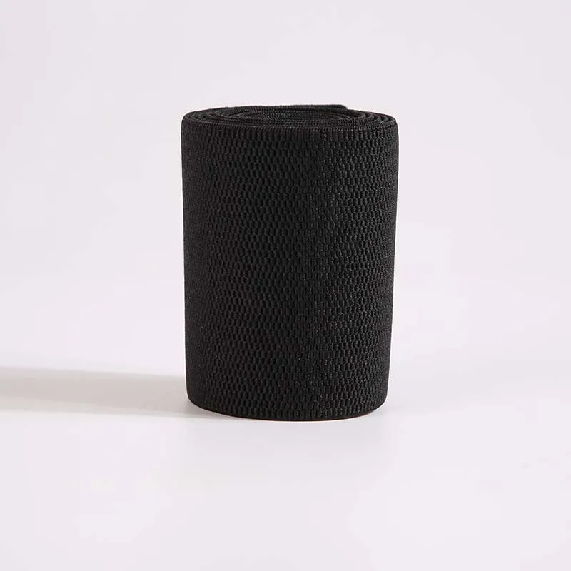 Woven Waist Belt Logo Polyester Nylon Rubber Elastic Webbing High Elastic Custom Fabric Elastic Band Flat Yoga Shoes Branded