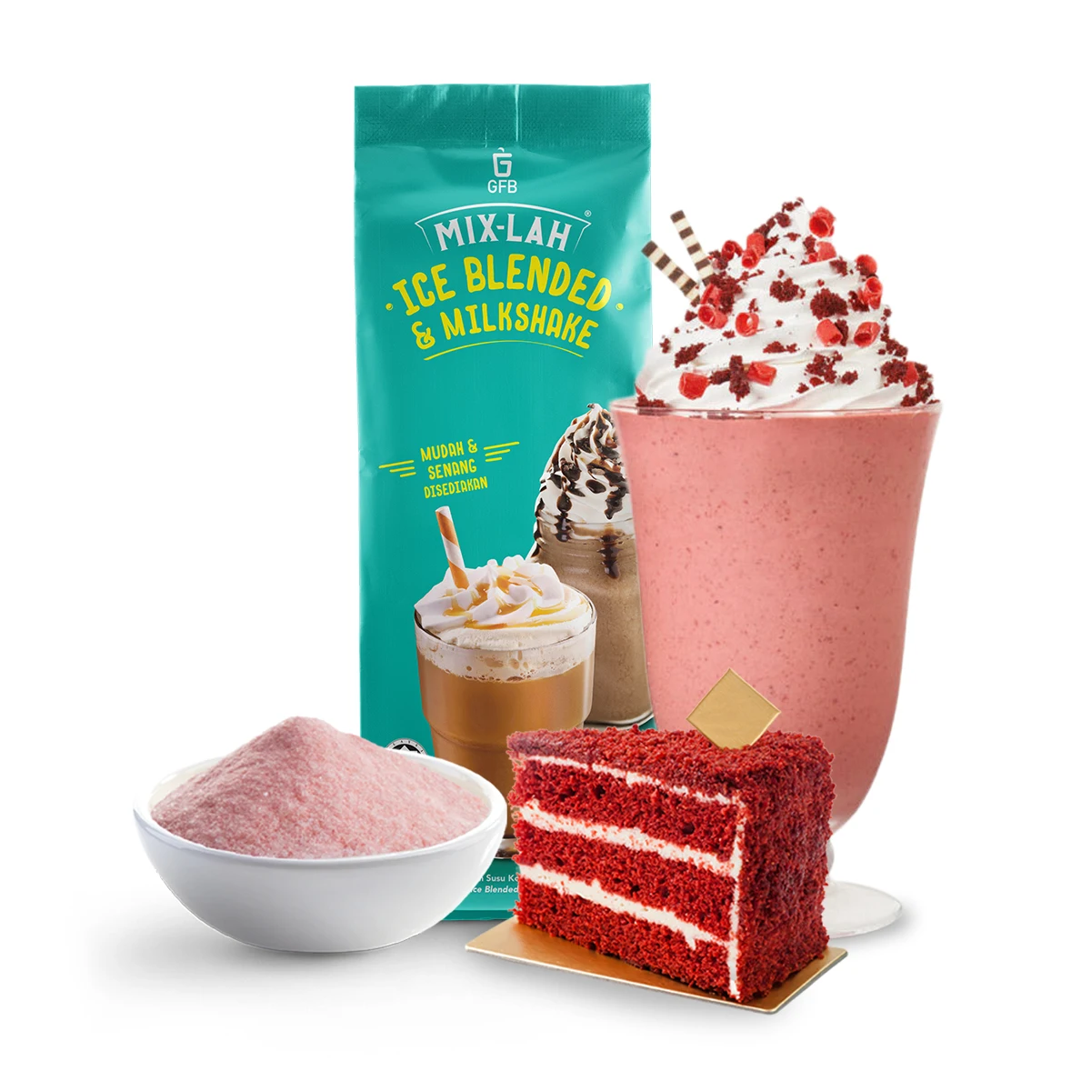 Hot Chocolate Mix Instant Beverage Drink Chocolate Red Velvet Powder 1Kg Halal for Cafe and Horeca