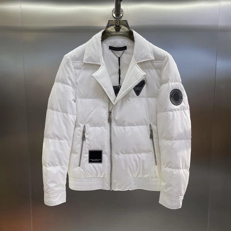 Fashion Elegance Causal Zipper Winter Letter Print Soild Color Padded Duck Light Down For Men Designer Custom Puffer Jacket