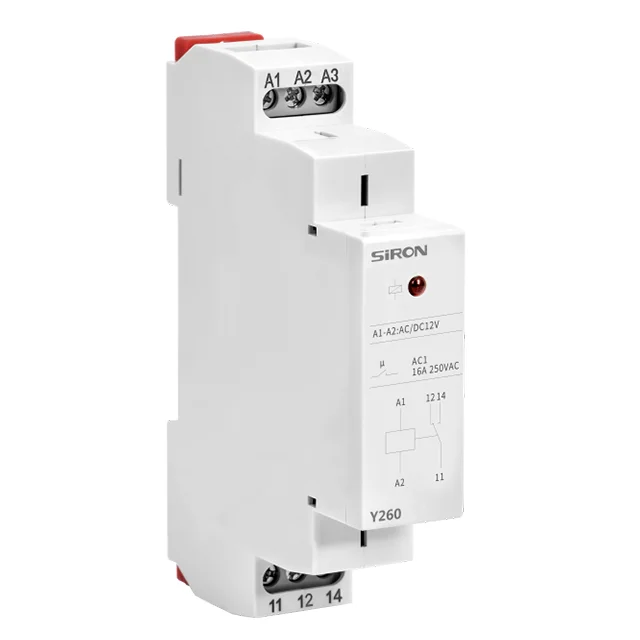 SiRON Y261 AC/DC 12V 24V AC220V  Intermediate Relay Auxiliary Relay