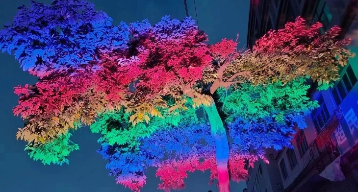 IP65 landscape rainbow light 220V ON/OFF outdoor flood light led rgb  flood light square for party