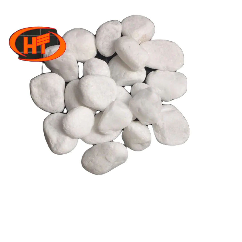Decorative Stone Snow White Pebbles Landscaping White Rock Viet Nam Cheapest Price OEM factory