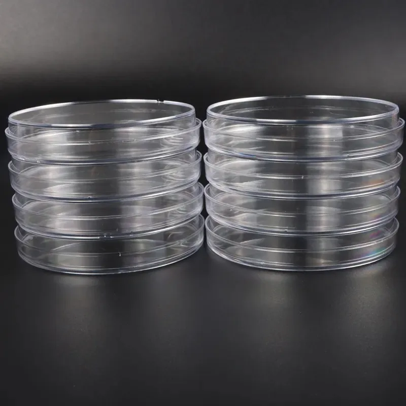 Wholesale 75mm Disposable Transparent Petri Dish Lab-Grade round Plastic Sterile Glass Cell Culture Dish for Educational Use