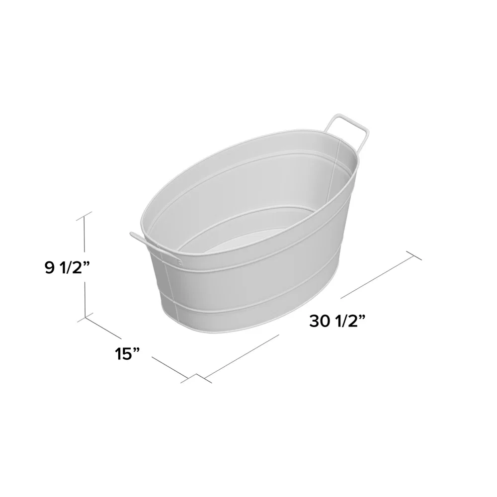 Top on Demand Factory Wholesale Metal Beverage Beer Drink Tub For Party use Large Galvanized Ice Bucket Metal Beverage Ice Tub