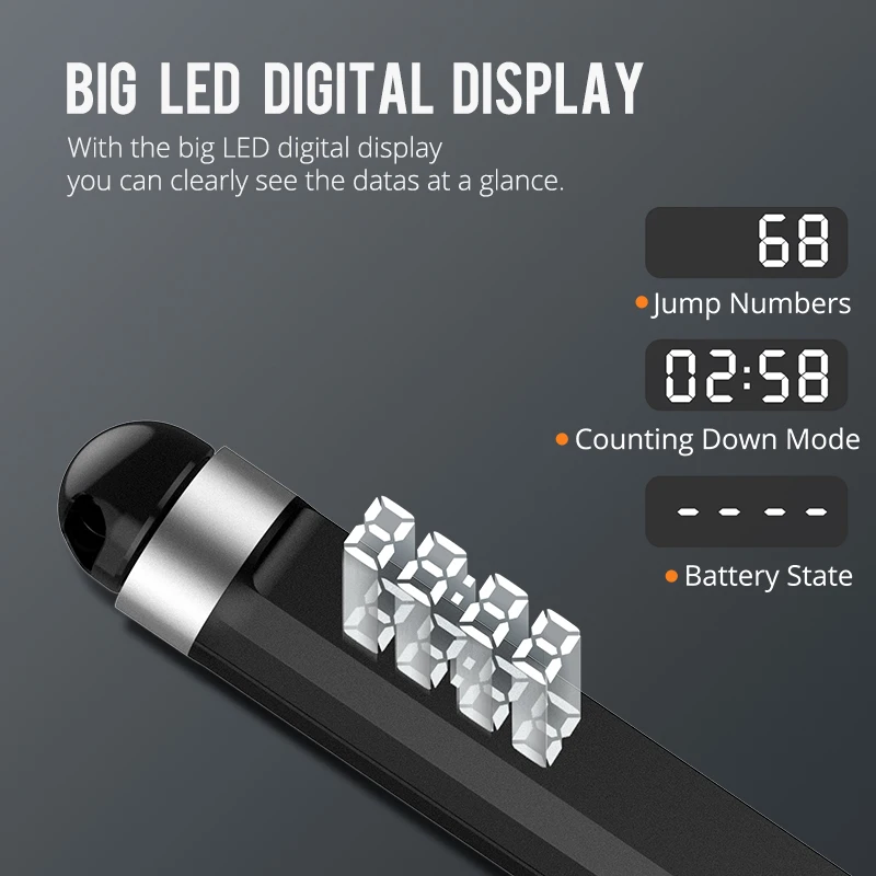 wholesale fitness electronic digital counting pvc adjustable jumpng rope smart jump rope with app calorie counter