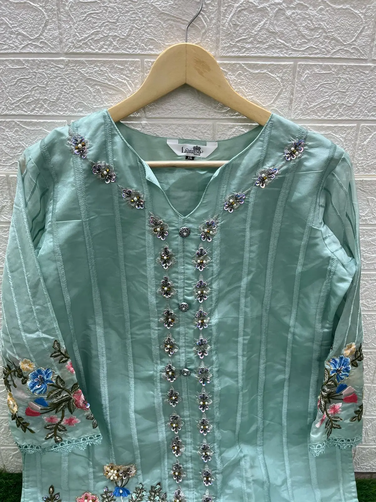 Modern Designer New Arrival Hand Work Kurti Pant With Dupatta Manufacture Indian Clothes Georgette Embroidery Work Salwar Suit