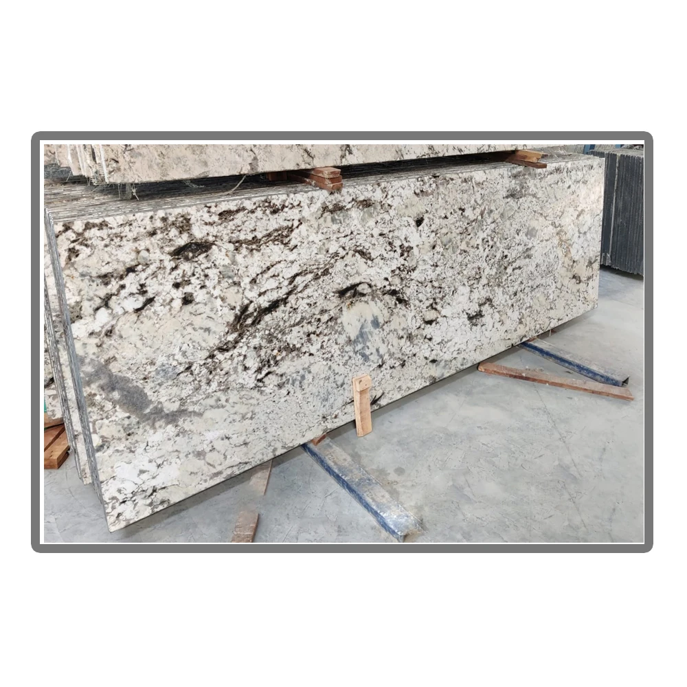Modern Design Customized Hotel Decorative Big Slab Copenhagen White Granite Bulk Indian Supplier