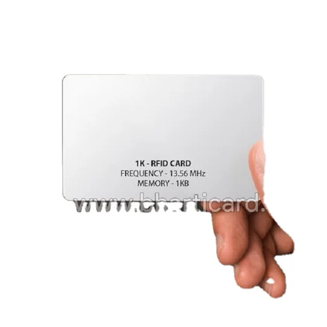 RFID S50 MI Far 1K PVC ID Card (13.56 MHz) Bulk Exporter of Manual ID Card Printer with Free ID card Software IN WHOLESALE PRICE