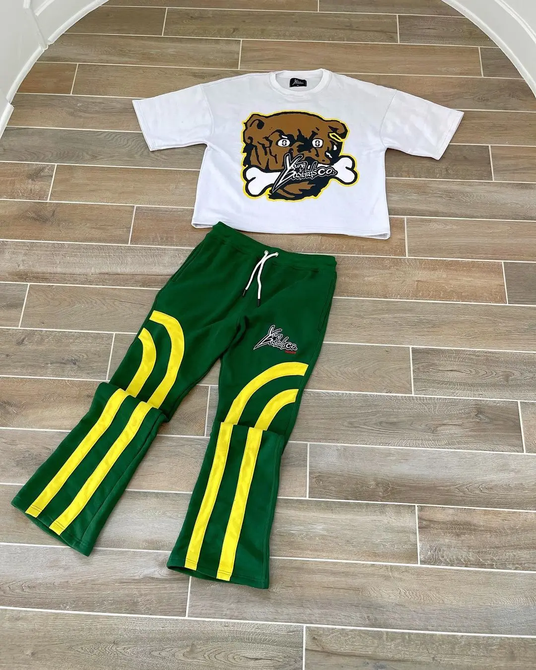 Fashion Streetwear Track Suit Men Pullover T-Shirt and Pants Jogging Sweatsuit Tracksuit For Men