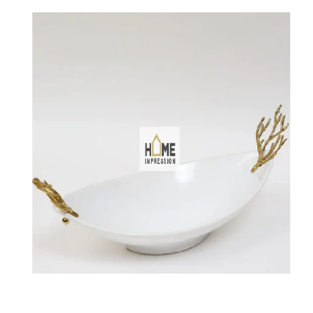 Handmade White & Gold Decorative Luxury Napkin Holder White & Gold Decor Napkin Tissue Holder