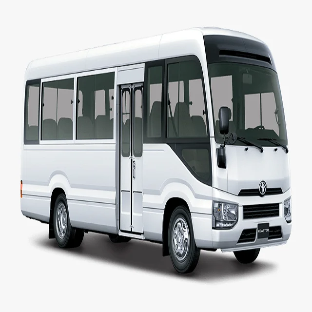 Б/у 2018 toyota Coaster Deluxe Bus 4.2l дизельный двигатель, автоматическая коробка передач в отличном состоянии