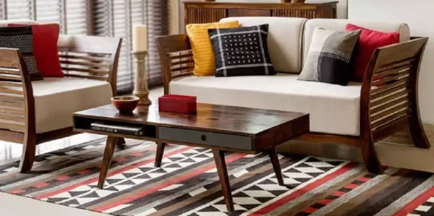 Hot Sale Modern Luxury Living Room Sofas Set Furniture Teak Wood Sectional Sofa Couch Fabric Cushions Sofa For Living Room Hotel