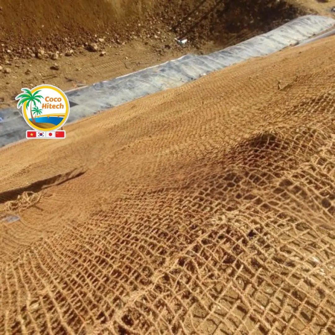 COCO FIBER NETTING USED TO LANDSLIDE AND DECORATION HIGH QUALITY MADE IN VIETNAM