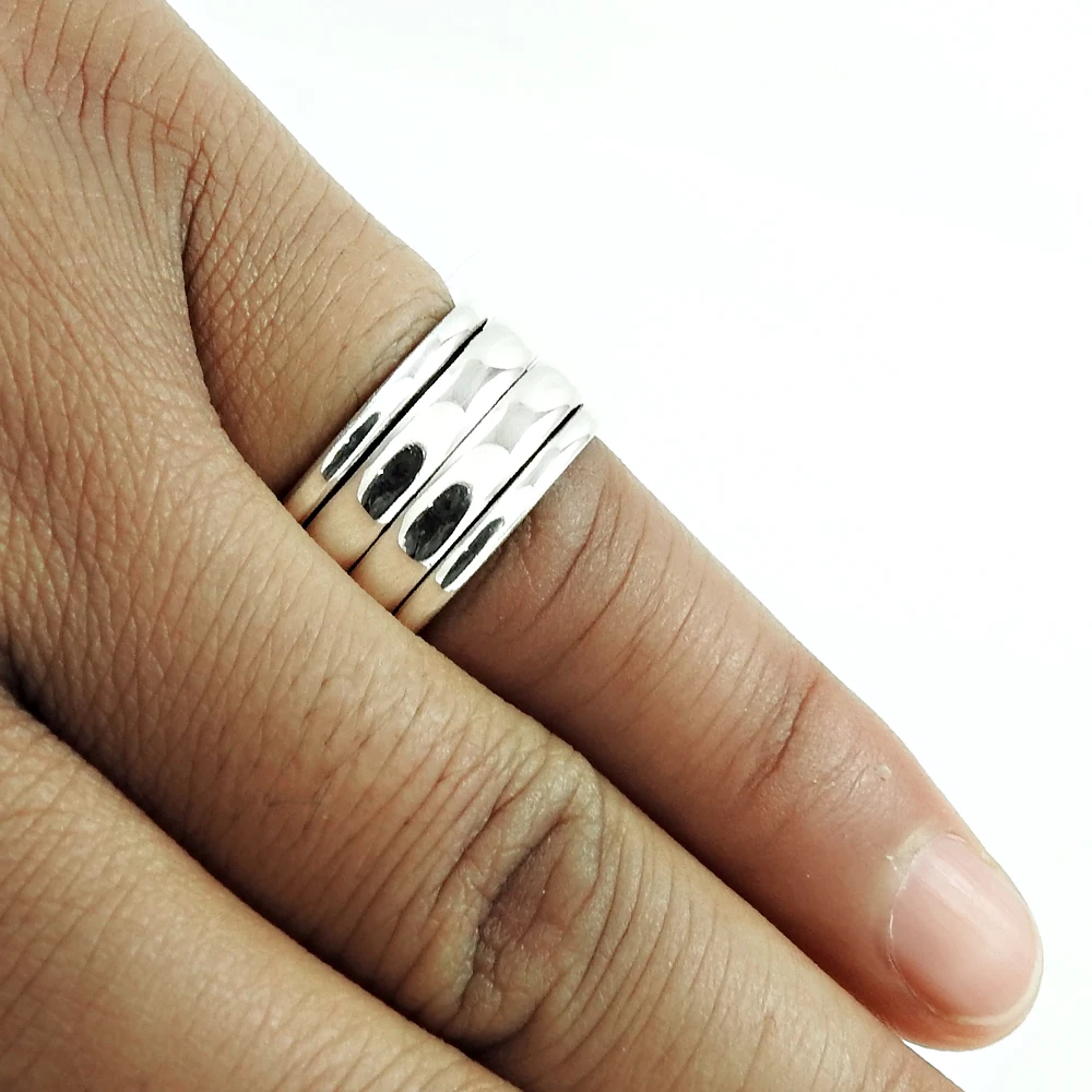 Fine jewelry spinner ring women fashion solid 925 silver rings handmade jewelry wholesale sterling silver rings manufacturer