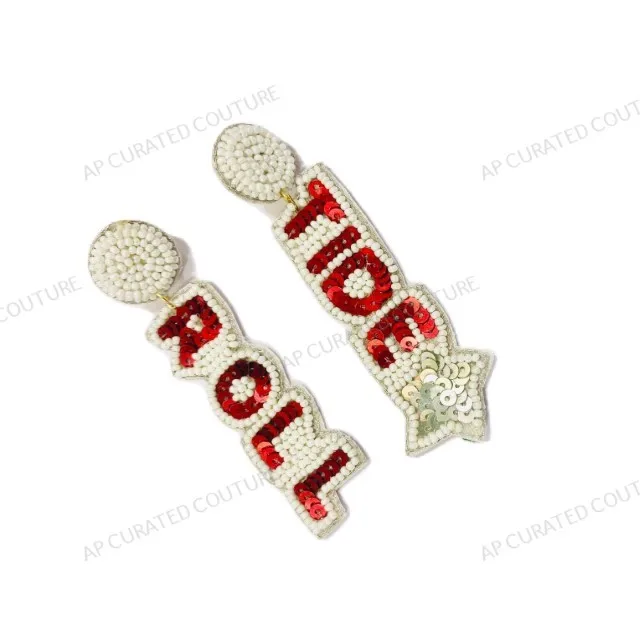 Indian Handwork Personalized Team Earring Hot Selling Collection Beaded Drop Dangle Statement Earrings