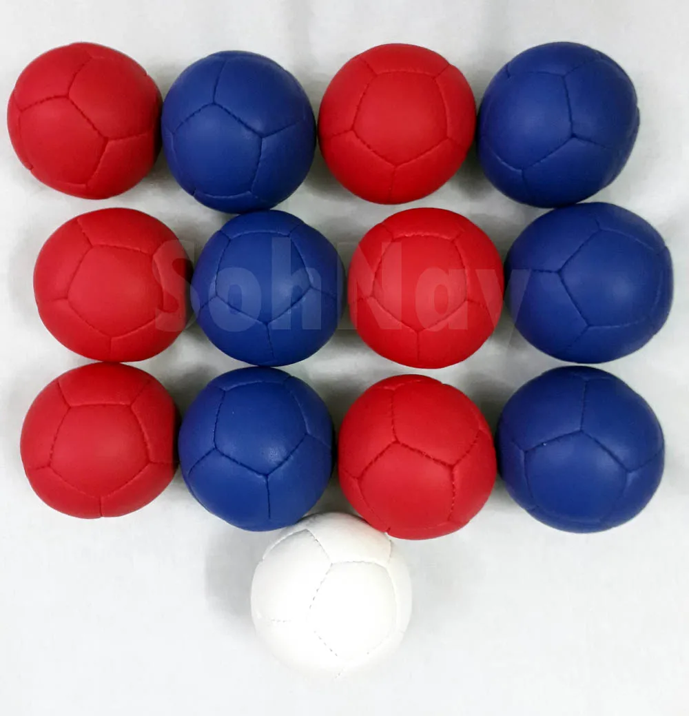 Best selling durable leather boccia ball set bocce Bocce Balls Set Super Soft Medium Hard Touch Balls
