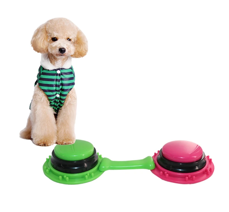 Маленькая записываемая говорящая Кнопка MOQ для животных, звуковой зуммер, работающий на батарейках, индивидуальные кнопки для разговора собак