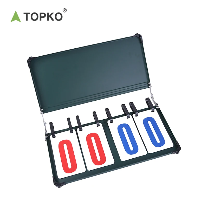 TOPKO High Quality Steel Plate Flipper Scoreboard for Basketball Badminton Table Tennis Football Volleyball Scoring Board
