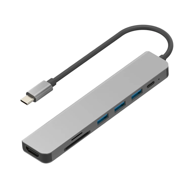 Новая эксклюзивная онлайн модель amazon Лидер продаж 7 в 1 usb c концентратор для macbook серии совместимый с чипом M1 M2