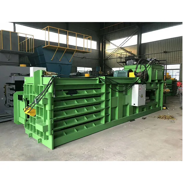 horizontal semi automatic dewatering compactor for aluminum, PET or milk containers