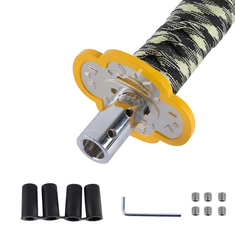 Sword Gear Shift Knob Car accessories Black & White Shift Knob Shifter Aluminum Alloy Katana Adapter Universal 20cm