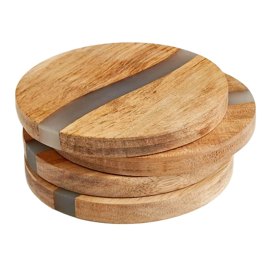 Wood Resin Coaster Coaster With Hard Base Available For Use In Kitchen By A Z Crafts