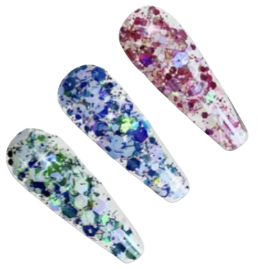 New Arrivals Nail Gel Polish Super Shiny Multi-colors Optional Natural Resin Sequins Gel