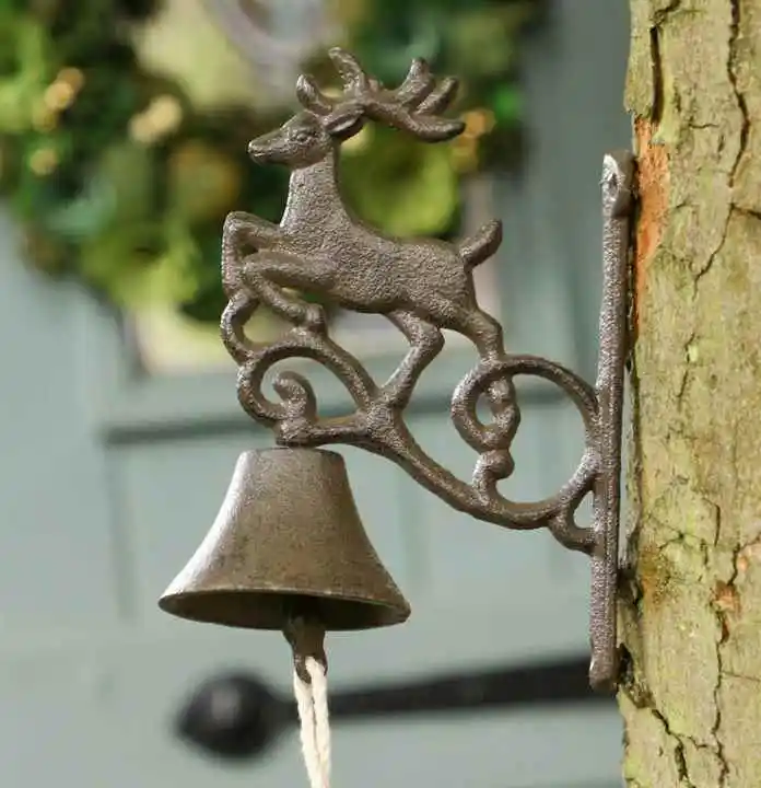 Door Bell Iron Direct Factory Sale Cast Iron Matte Lacquered Antique Decorative Door Bells at Low Market Price Wholesale India