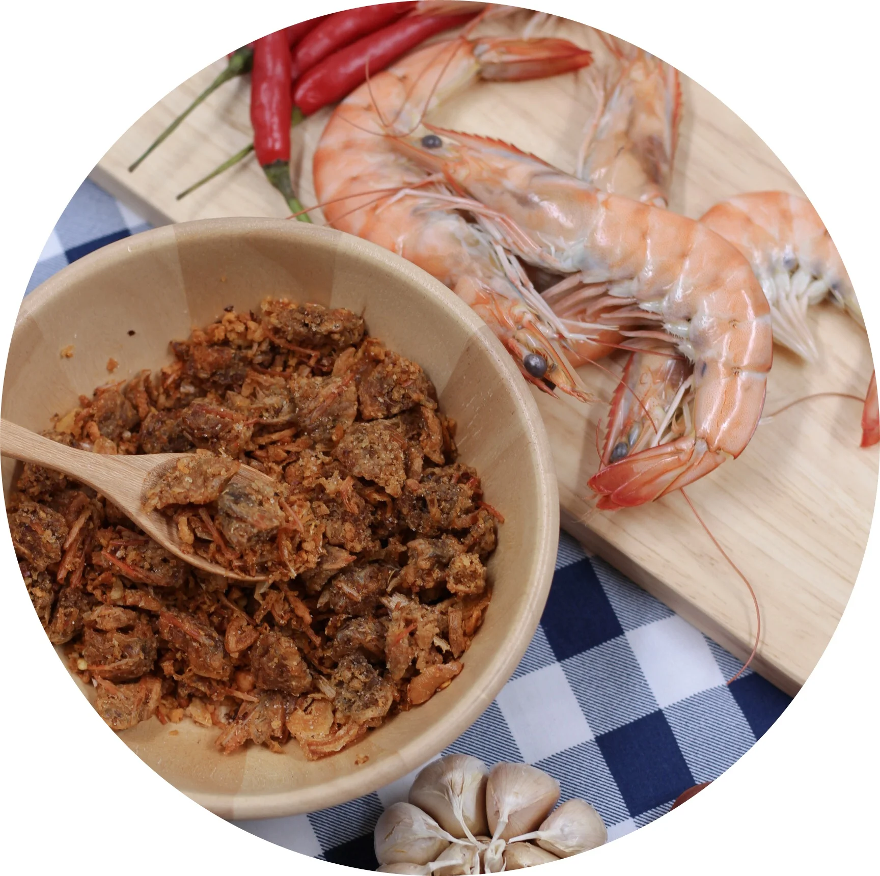 Thai Chili Paste Spicy Roasted Shrimp Chin Original Flavor 85g High Calcium and Protein Easy Cooking with Rice, Salad and Pasta