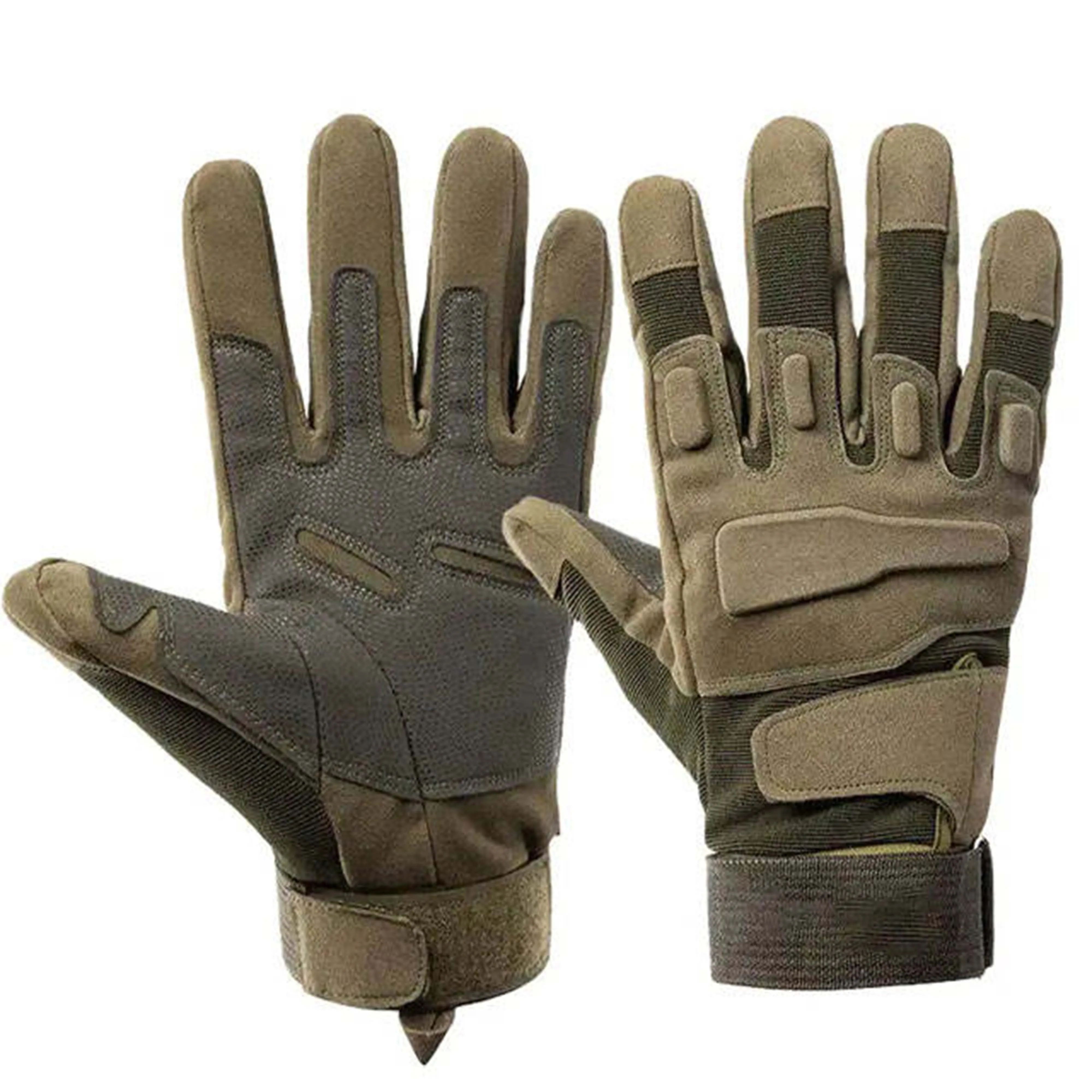 Cotton Direct Factory Leather Tactical Gloves Safety Mechanical Protection Work Tactical Gloves